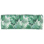 vidaXL Coussins de Palette pour banc 2 Pièces Motif Feuille 120x40x8 cm Tissu Oxford