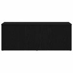 vidaXL Meuble TV avec tiroir Noir 80 x 34 x 30 cm Bois d'ingénierie