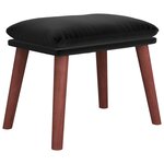 vidaXL Repose-pied Noir 45x29 5x35 cm Velours