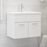 vidaXL Armoire d'évier Blanc 60x38 5x46 cm Aggloméré