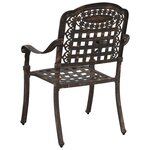 Chaises de jardin vidaXL 2 Pièces Aluminium moulé bronze