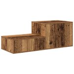 armoire de rangement en bois vieilli vidaXL 108x41x40 cm en bois d'ingénierie