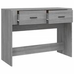 vidaXL Table console Sonoma gris 100x39x75 cm Bois d'ingénierie