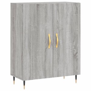 vidaXL Buffet sonoma gris 69 5x34x90 cm bois d'ingénierie