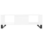 vidaXL Table basse blanc 104x60x35 cm bois d'ingénierie