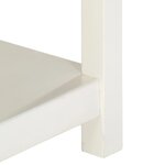 vidaXL Table basse extensible blanc 90x(45-90)x45 cm bois de manguier