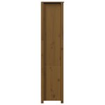 vidaXL Buffet haut Marron miel 80x35x154 cm Bois massif de pin