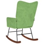 vidaXL Chaise à bascule Vert clair Velours
