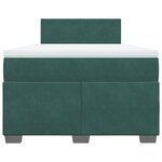 vidaXL Sommier à lattes de lit avec matelas vert foncé 120x190 cm