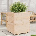 vidaXL Jardinière 60x60x72 5 cm bois de pin massif