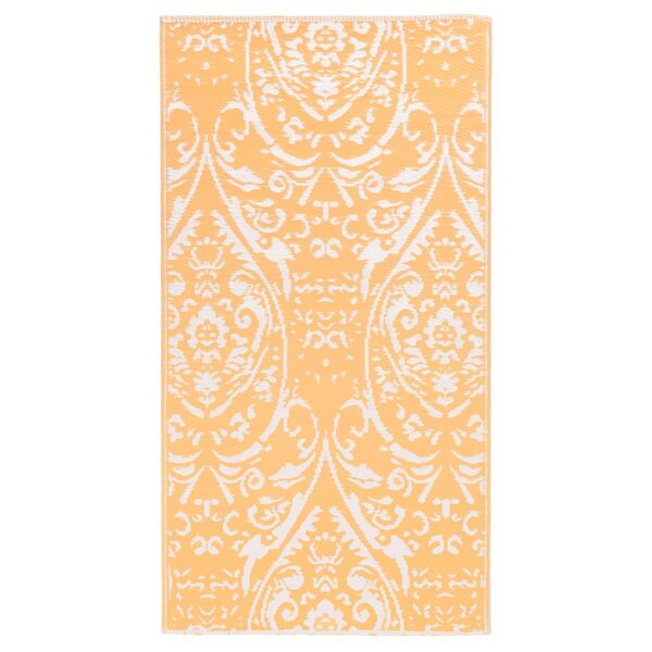 vidaXL Tapis d'extérieur ARAKIL Orange et blanc 120x180 cm PP