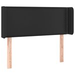 vidaXL Tête de lit à LED Noir 83x16x78/88 cm Similicuir