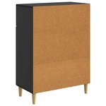 vidaXL Buffet avec tiroir Noir 66 x 34 5 x 90 cm Bois d'ingénierie