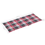 Vidaxl chaise à bascule avec coussin bambou