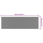 vidaXL Tapis d'extérieur marron et blanc 80x250 cm design réversible