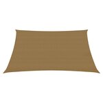 vidaXL Voile d'ombrage 160 g/m² Taupe 4/5x3 m PEHD