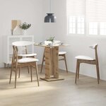 vidaXL Table de bistro chêne artisanal 60x60x75 cm bois d'ingénierie