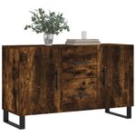 vidaXL Buffet chêne fumé 100x36x60 cm bois d'ingénierie