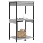 vidaXL Cabinet de chevet Gris Sonoma 41 x 31 x 76 cm Bois d'ingénierie