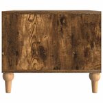 vidaXL Table basse Chêne fumé 90 x 50 x 40 cm Bois d'ingénierie