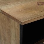 vidaXL Meuble TV Marron 100 x 33 5 x 46 cm Bois de mangue massif