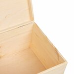 vidaXL Boîte en bois avec couvercle 40x30x23 cm bois de pin massif