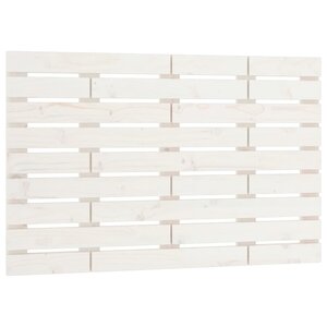 vidaXL Tête de lit murale Blanc 106x3x63 cm Bois massif de pin