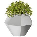 vidaXL Jardinière 2 Pièces Argent 50 x 50 x 40 cm Acier inoxydable