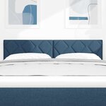 Tête de lit vidaXL Design blocs de diamants bleue 144 cm tissu