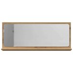 vidaXL Étagère miroir avec étagère Chêne artisan 90 x 10.5 x 37 cm