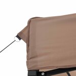 vidaXL Tente de fête 292 x 580 x 315 cm Marron Tissu Oxford