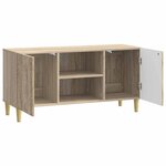 vidaXL Meuble TV 102 x 34 5 x 50 cm Chêne Sonoma Bois d'ingénierie