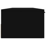 vidaXL Armoire murale noir 102x30x20 cm bois d'ingénierie