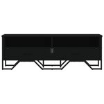 vidaXL Meuble TV noir 122x34x41 cm bois d'ingénierie