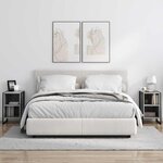 vidaXL Table de chevet 2 Pièces Gris Sonoma 39.5 x 30 x 50 cm