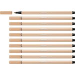 Stylo Feutre de Dessin Pen 68 Pointe 1mm Rose nude x 10 STABILO