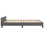 vidaXL Cadre de lit sans matelas gris 140x200 cm similicuir