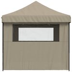 vidaXL Tente de fête Taupe 279 x 410 x 315 cm Tissu Oxford