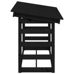 vidaXL Support pour bois de chauffage Noir 108x64 5x78 cm Bois de pin