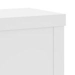 vidaXL Supports pour plantes 2 Pièces blanc 10x10x18 cm bois d'ingénierie