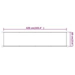 vidaXL Auvent vertical Taupe 60x420 cm Tissu oxford