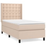 vidaXL Sommier à lattes de lit avec matelas Cappuccino 80x200 cm