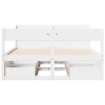 vidaXL Cadre de lit sans matelas blanc 120x190 cm bois de pin massif