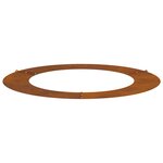 vidaXL Pot de fleurs en acier corten Acier corten Grand