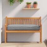 vidaXL Coussin pour assise / dossier de palette Gris 120 x 50 x 12 cm