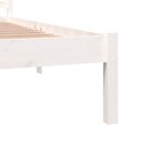 vidaXL Cadre de lit sans matelas 180x200 cm blanc