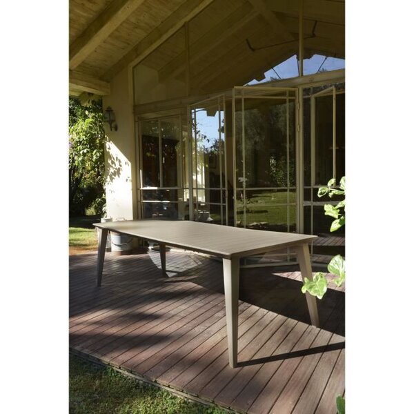 ALLIBERT JARDIN Table Lima 240cm 6-8 personnes avec allonge - Cappucino