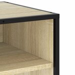 vidaXL Meuble TV chêne sonoma 91x40x46 cm bois d'ingénierie et métal