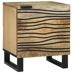 vidaXL Cabinets de Chevet 2 Pièces 40x33.5x46 cm Bois Massif de Manguier