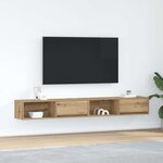 vidaXL Meubles TV 2 Pièces chêne artisanal 100x31x25 5 cm bois ingénierie